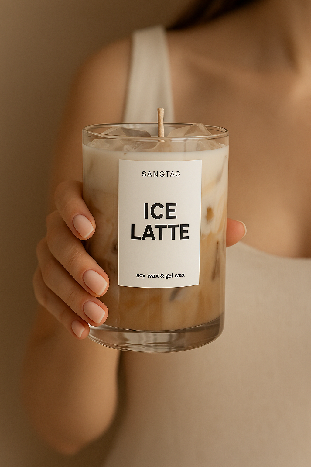 Coffee Latte Candle – Hand-Poured Soy Wax with Rich Coffee Aroma ☕