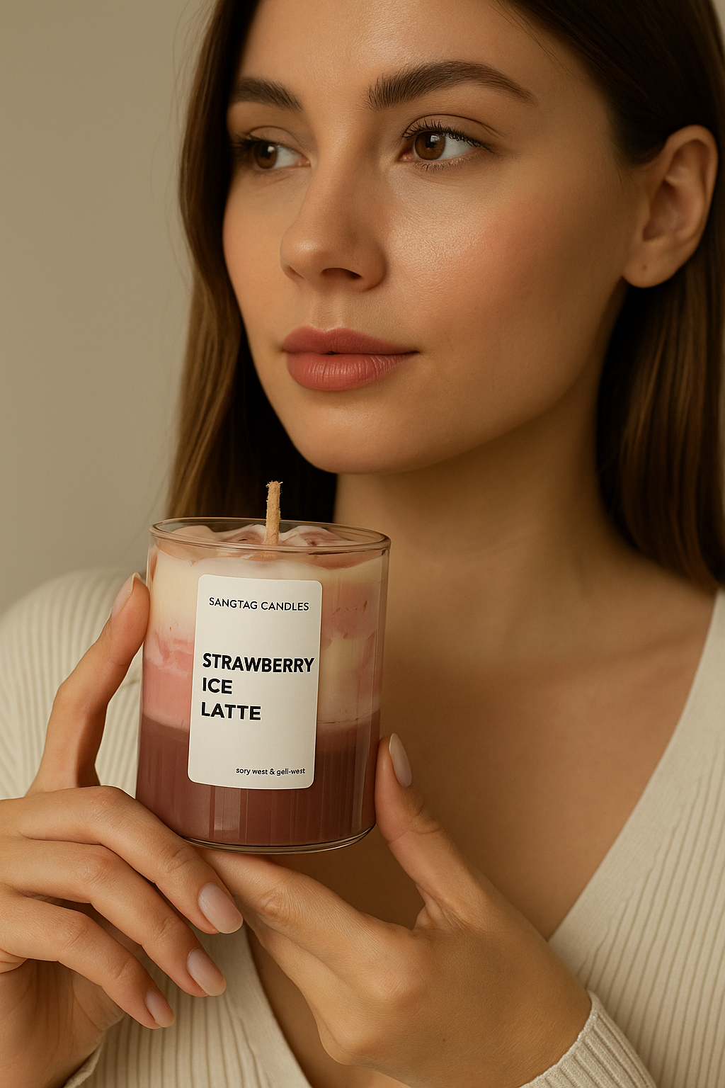 Coffee Latte Candle – Hand-Poured Soy Wax with Rich Coffee Aroma ☕