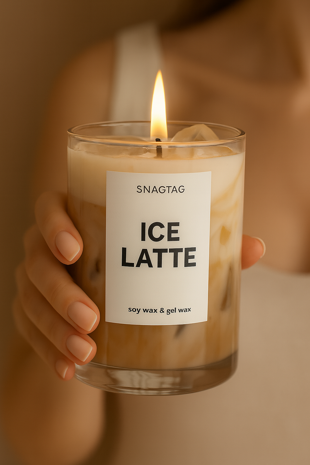 Coffee Latte Candle – Hand-Poured Soy Wax with Rich Coffee Aroma ☕