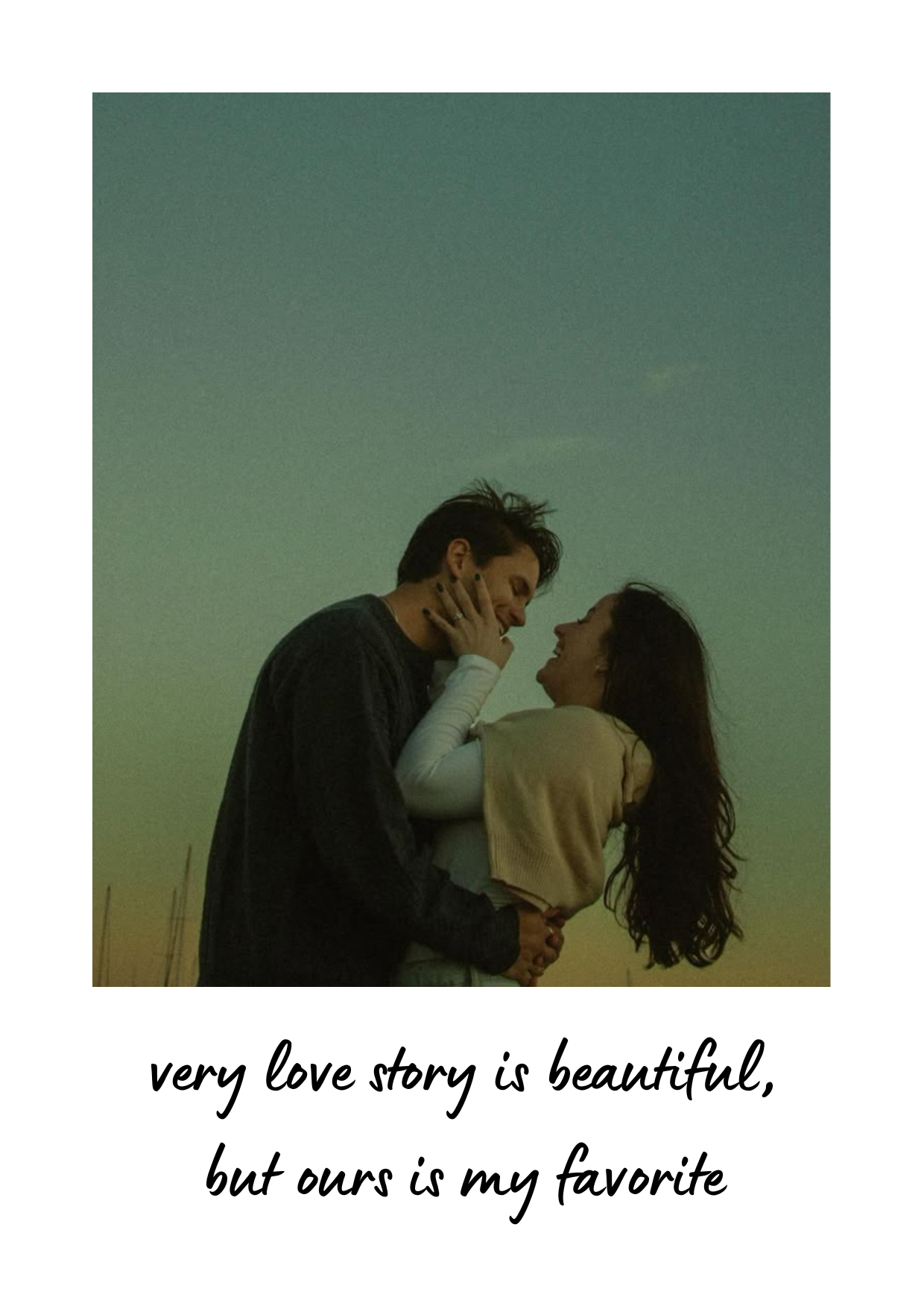 Custom Photo Magnet with Quote – Personalised Gift